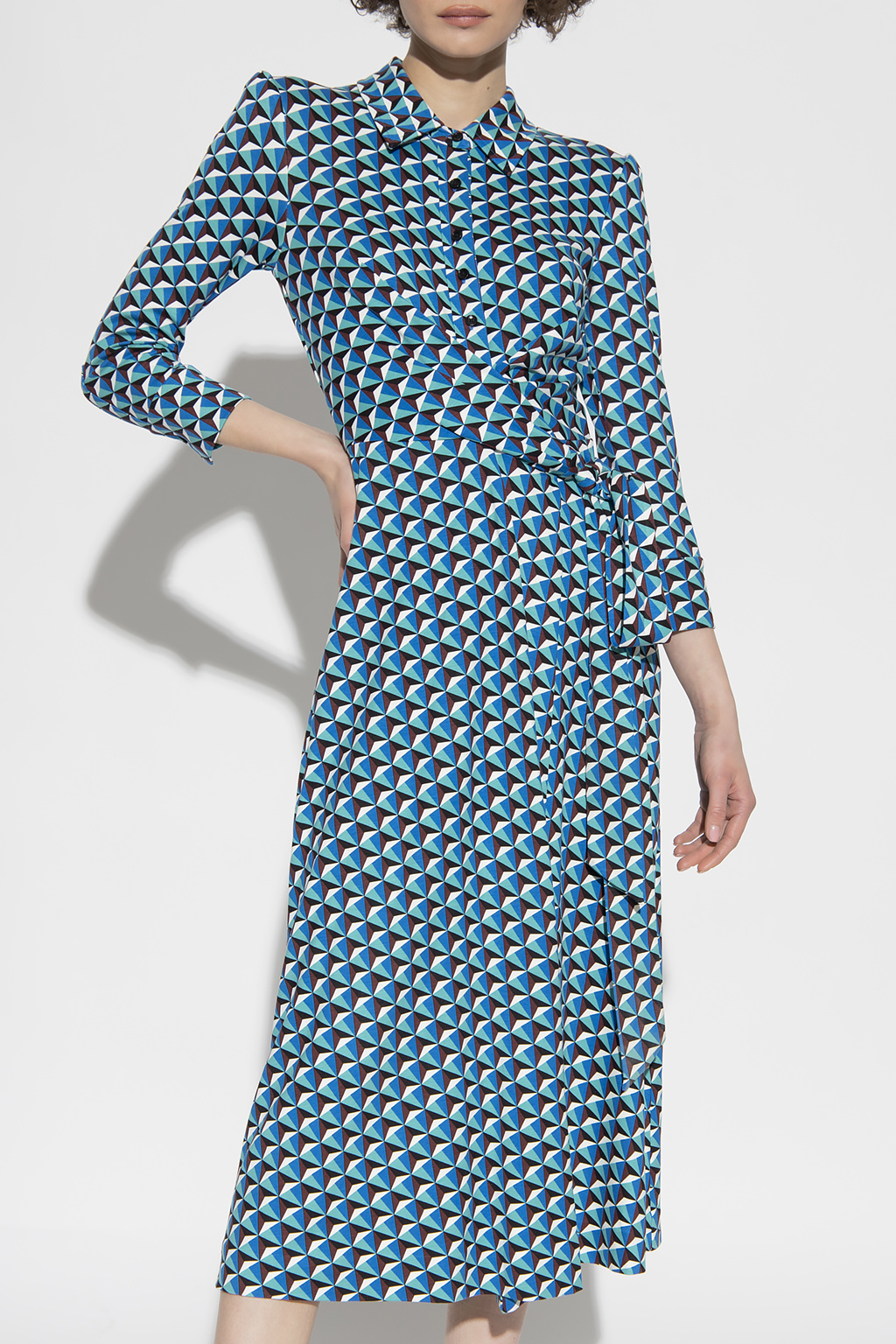 SchaferandweinerShops TW - Blue 'Sana' patterned dress Diane